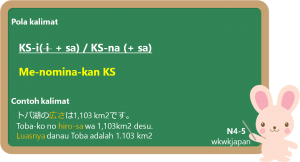 Menominakan Kata Sifat-i (KS + sa)