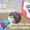 Daftar Materi Bahasa Jepang Super Lengkap