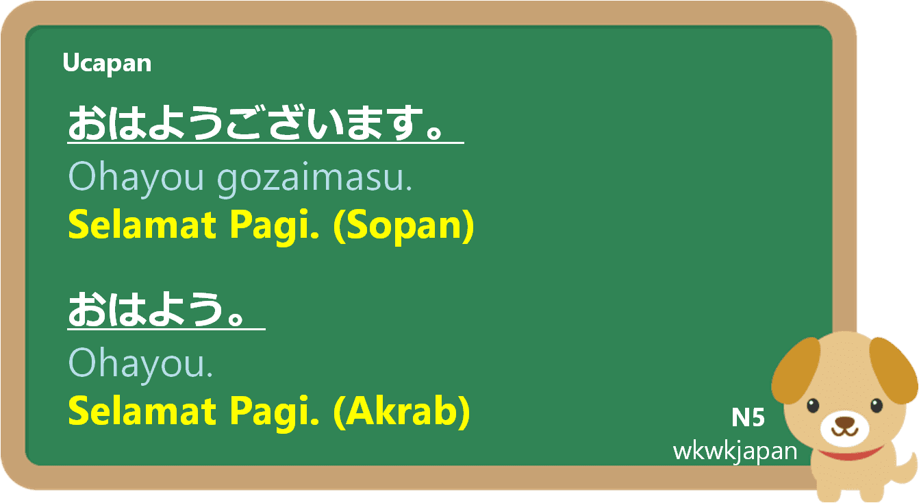 Salam Pertemuan Dari Selamat Pagi Sampai Selamat Malam Dalam Bahasa Jepang Belajar Bahasa Jepang Online Wkwkjapan