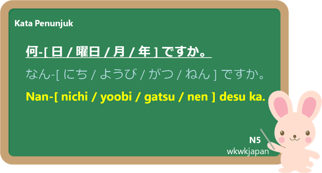 Apakah Anda sanggup menyebutkan hari ini tanggal berapa √ Tanya Jawab Waktu (Tanggal, Hari, Bulan, dan Tahun) dalam bahasa Jepang