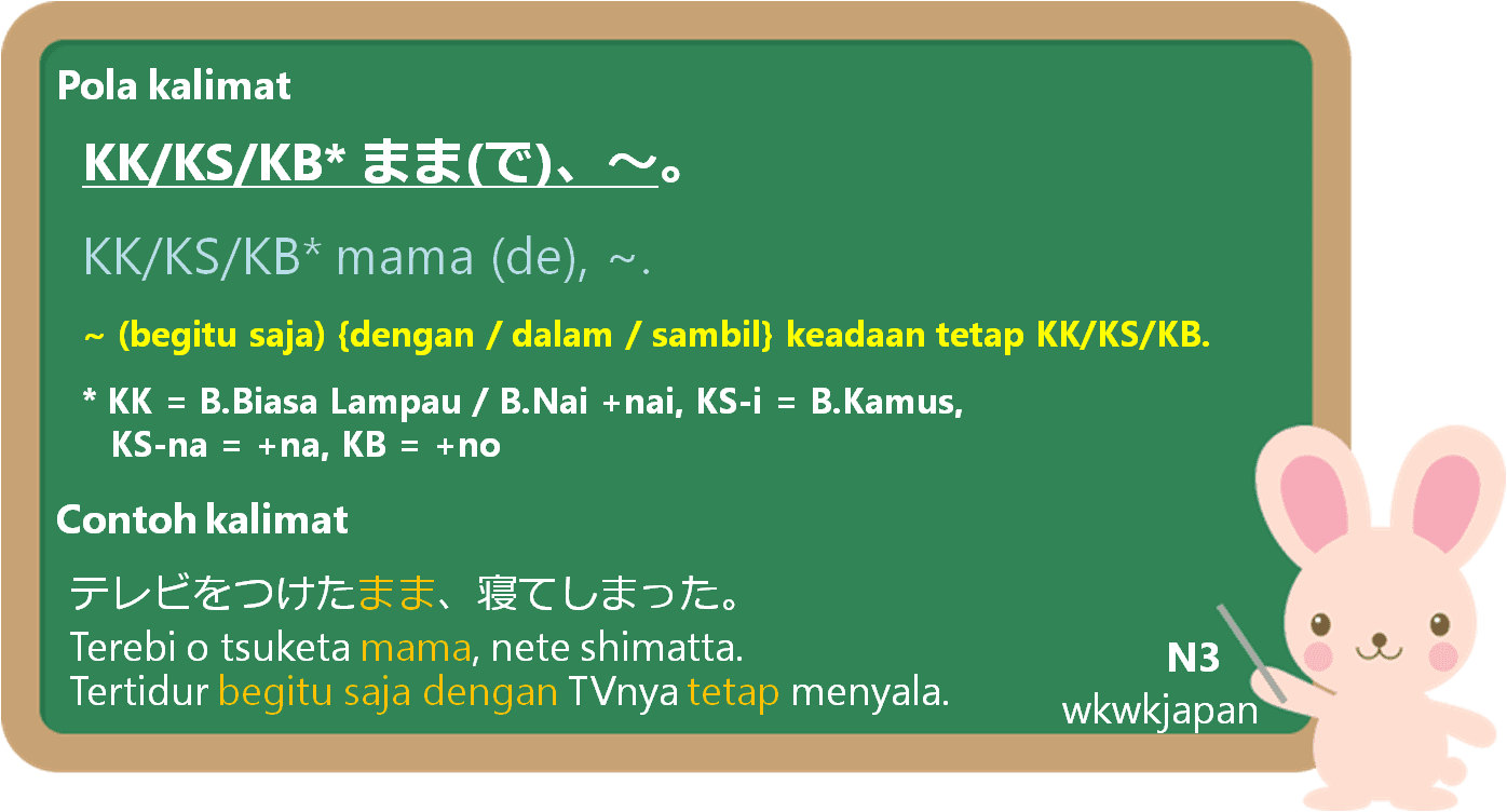 MA-ta mamaでございます。 まま (mama) dalam Bahasa Jepang | Belajar Bahasa Jepang Online