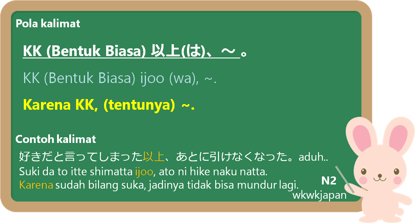 以上は (ijoo wa) dalam Bahasa Jepang | Belajar Bahasa Jepang Online ...