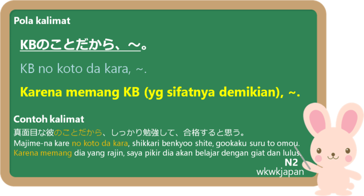 のことだから (no koto dakara) dalam Bahasa Jepang | Belajar Bahasa Jepang ...