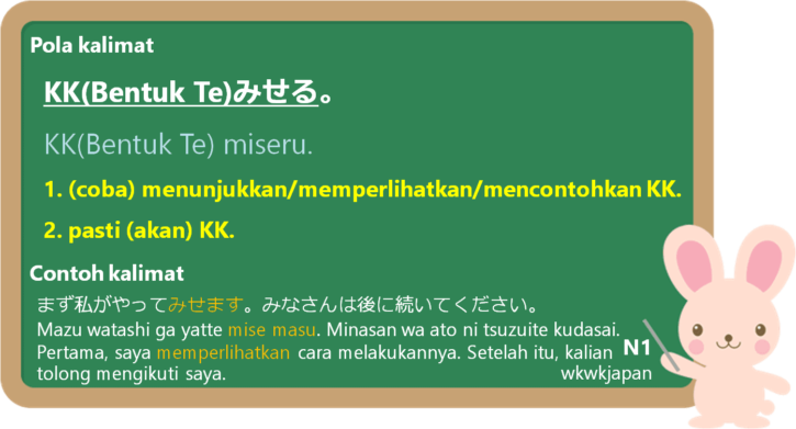 てみせる (te miseru) dalam Bahasa Jepang | Belajar Bahasa Jepang Online ...
